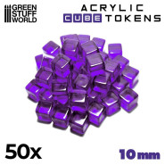 紫色遊戲識別物 10mm - 遊戲識別物和Meeples