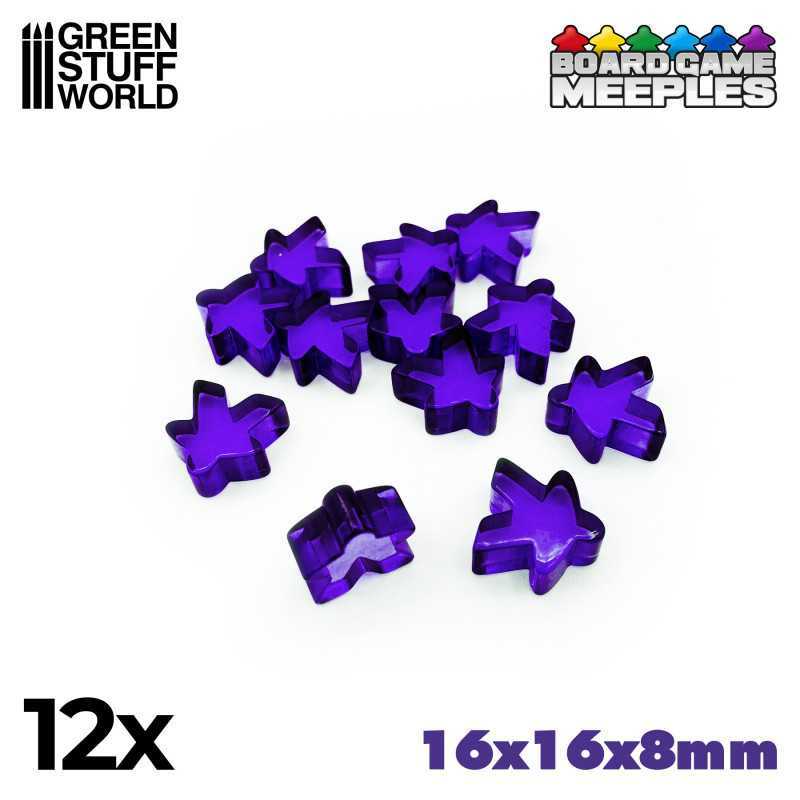 Meeples 16x16x8mm - Purple | Gaming Tokens and Meeples