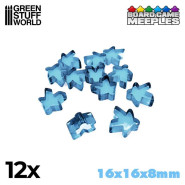 Meeples 16x16x8mm - 浅蓝 - 游戏识别物和Meeples