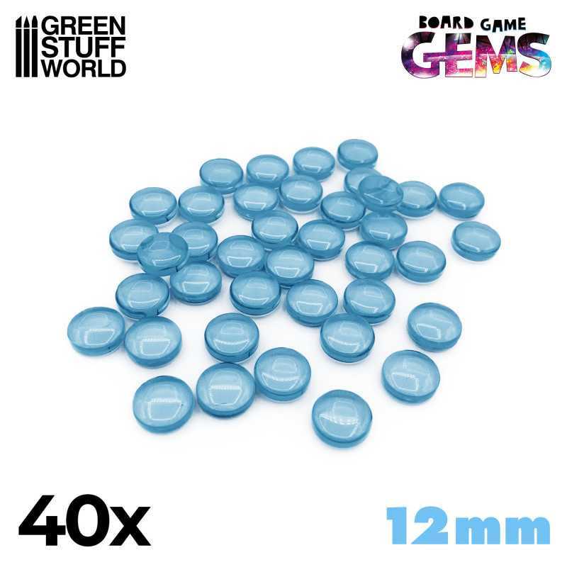 ▷ Buy Plastic Gems 12mm - Light Blue for modelling