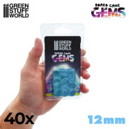 塑膠寶石 12 mm - 淺藍 - 遊戲識別物和Meeples
