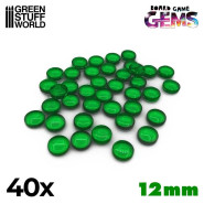 塑膠寶石 12 mm - 綠色 - 遊戲識別物和Meeples