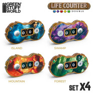Double life counters (Set x4) | Life Counters