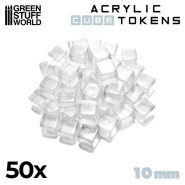 Gaming Tokens - Transparent Cubes 10mm | Gaming Tokens and Meeples