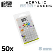 Gaming Tokens - Transparent Cubes 8mm | Gaming Tokens and Meeples