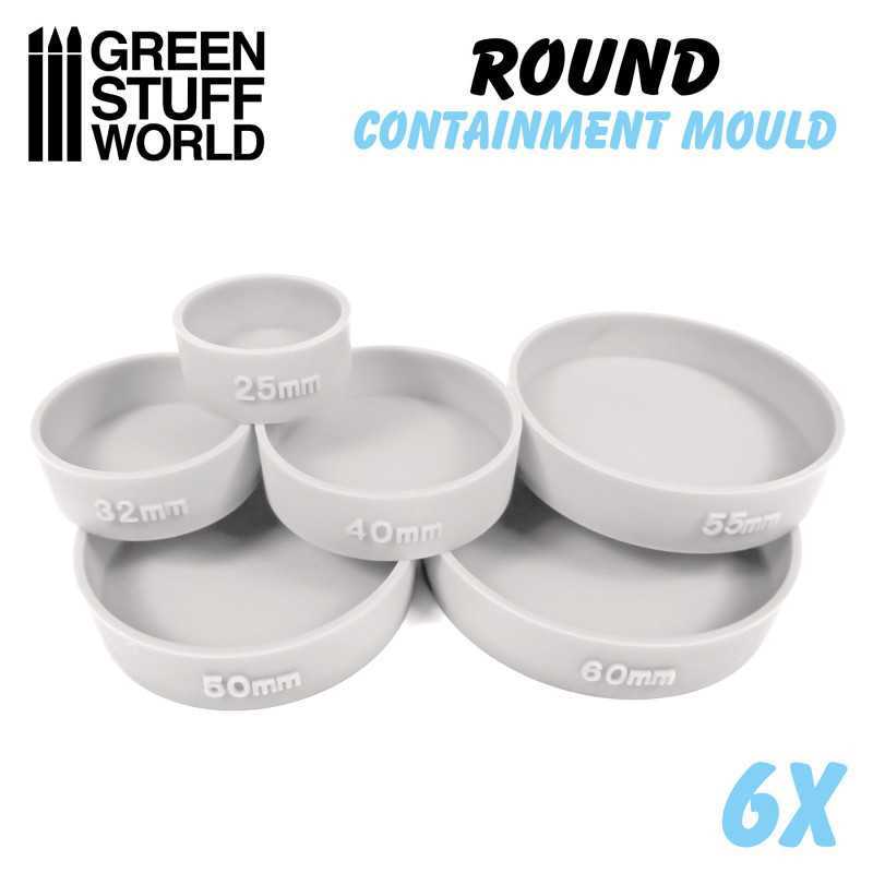 6x Containment Moulds for Bases - Round | Containment Moulds