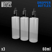 Dropper Bottles 60ml - Pack x3