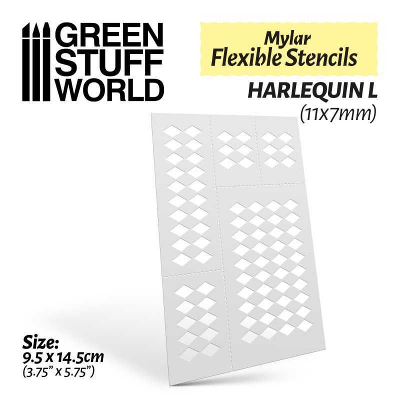 Flexible Stencils - HARLEQUIN L (11x7mm) | Flexible stencils