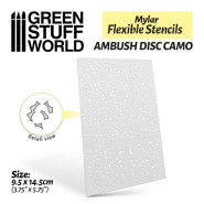 Flexible Stencils - AMBUSH DISC CAMO (Various Sizes) | Flexible stencils