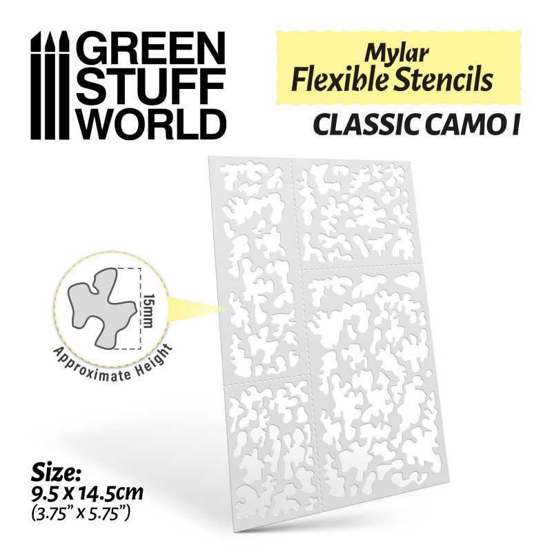 Flexible Stencils - Classic Camo 1 (15mm aprox.) | Flexible stencils