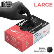 Black Nitrile Gloves - Large | Gloves