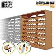 Modular Paint Rack - VERTICAL 17ml | MDF Wood Displays