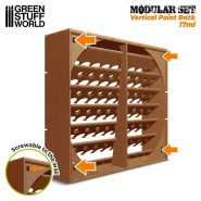 Modular Paint Rack - VERTICAL 17ml | MDF Wood Displays