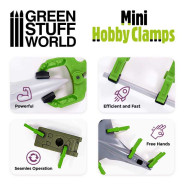 Mini hobby clamps x6 | Modeling tweezers