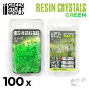 GREEN Resin Crystals - Small | Transparent resin