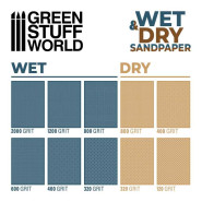 Wet Waterproof SandPaper 180x90mm - 320 grit | Sandpaper