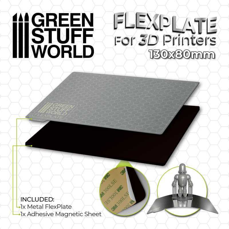 3D列印磁性金屬板 - 130x80mm - 用於3D列印機的柔性板