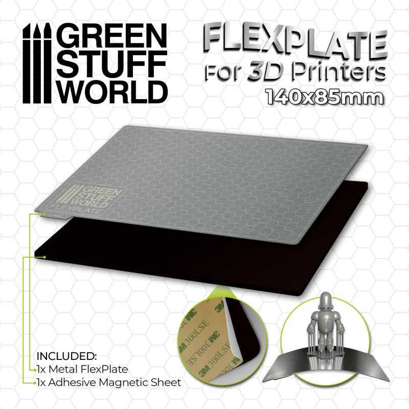 3D打印磁性金属板 - 140x85mm - 用于 3D 打印机的柔性板