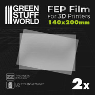 FEP 离型膜 200x140mm (pack x2) - 用于3D打印机的FEP离型膜
