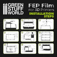 FEP film 300x210mm (pack x2) | FEP Film for 3D printers
