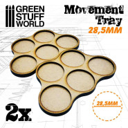 MDF Movement Trays 28.5mm x5 - Skirmish | Movement Trays