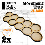MDF Movement Trays 28.5mm x5 - Skirmish | Movement Trays