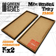 MDF 移动托盘 25mm 5x2 - 手工配件