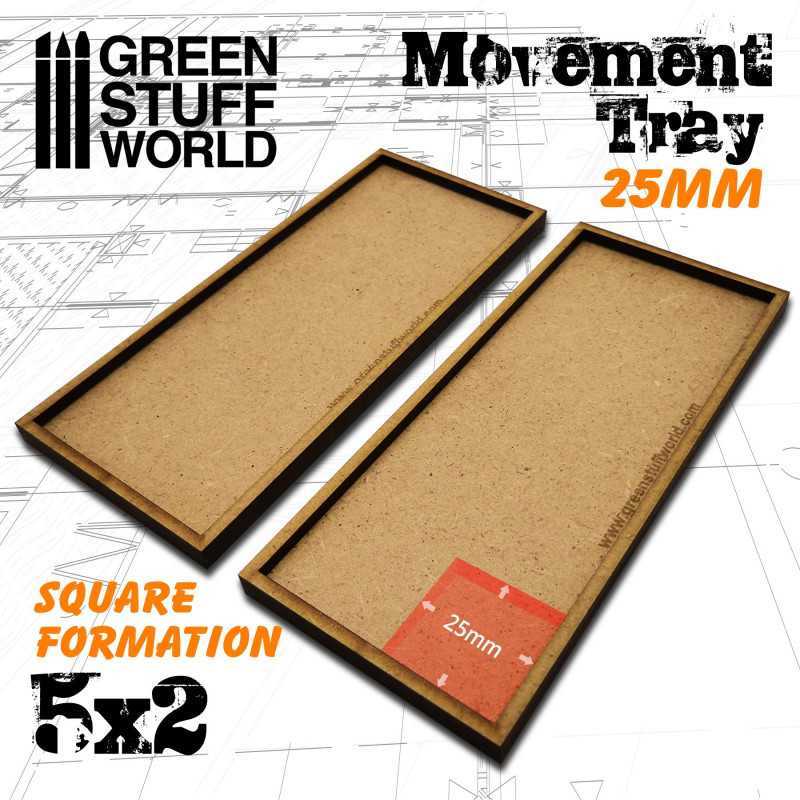 MDF Movement Trays 25mm 5x2 | Hobby Accessories