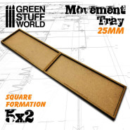 MDF 移动托盘 25mm 5x2 - 手工配件