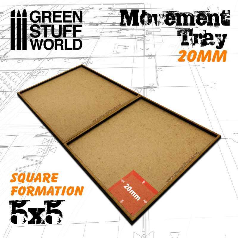 MDF Movement Trays 20mm 5x5 | Hobby Accessories