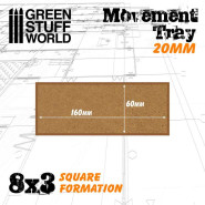MDF Movement Trays 20mm 8x3 | Hobby Accessories