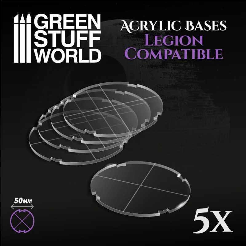 Acrylic Bases - Round 50 mm (Legion) | Acrylic Bases Star Wars Legion