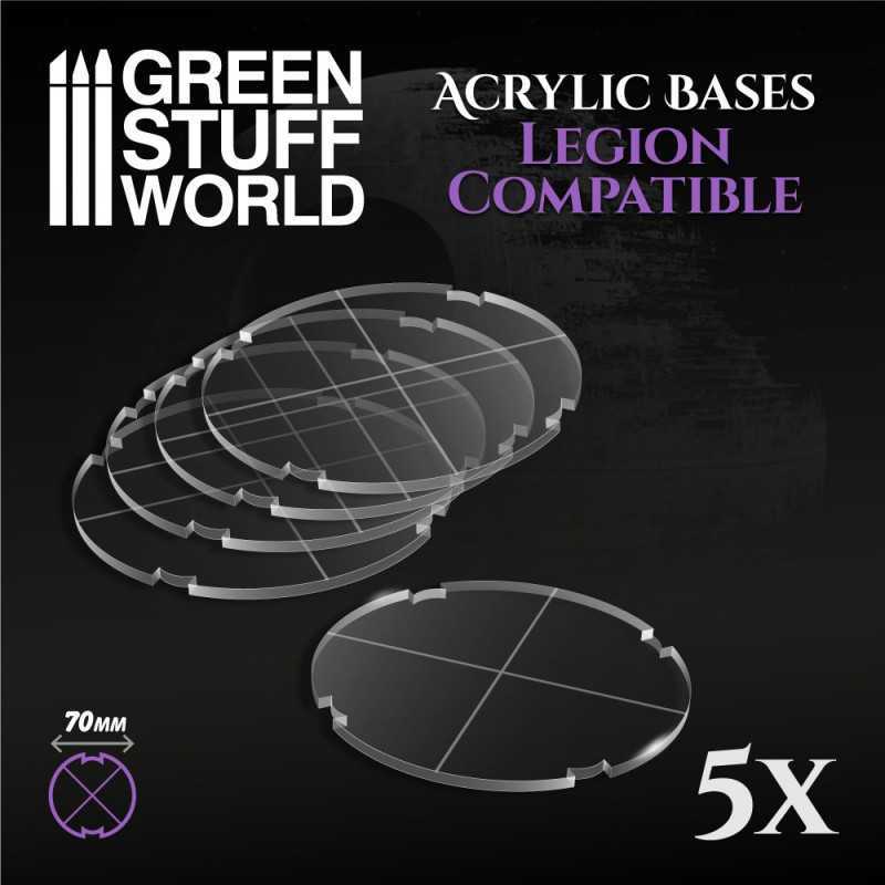 Acrylic Bases - Round 70 mm (Legion) | Acrylic Bases Star Wars Legion