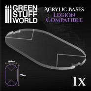 Acrylic Bases - Oval Pill 100x175 mm (Legion) | Acrylic Bases Star Wars Legion