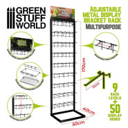 GSW 可調式金屬展示架 - 多用途 - 金属店铺展示架