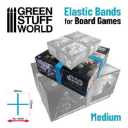 Elastic Bands for Board Games 300mm - Pack x4 | Elastic Bands for Board Games