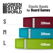 Elastic Bands for Board Games 300mm - Pack x4 | Elastic Bands for Board Games