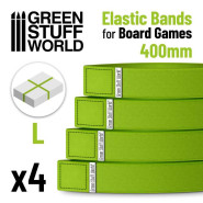 Elastic Bands for Board Games 400mm - Pack x4 | Elastic Bands for Board Games