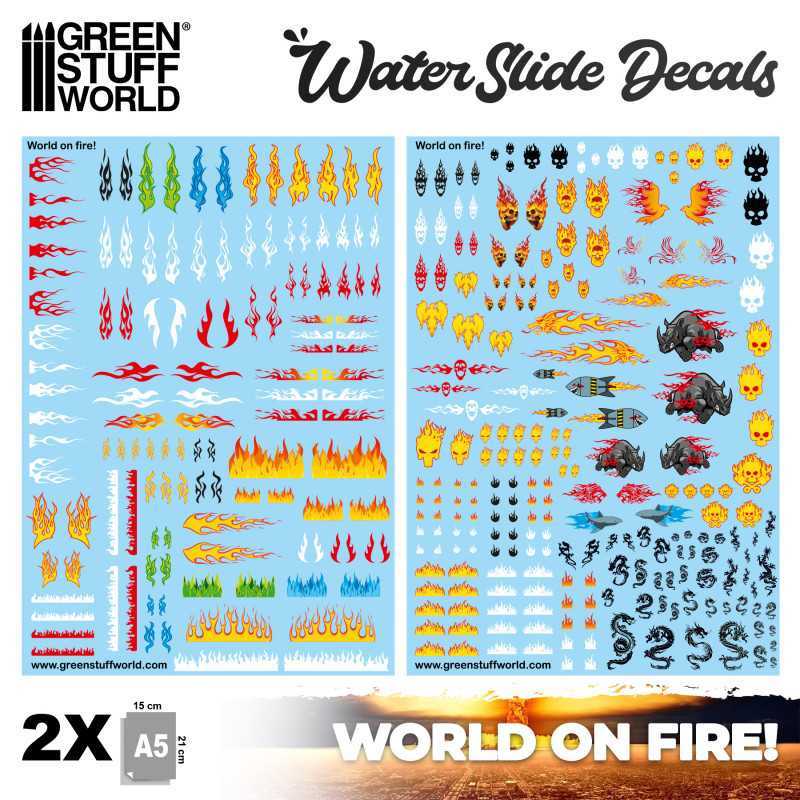 Waterslide Decals - World on Fire | Inicio