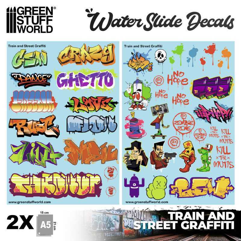 Waterslide Decals - Train and Graffiti Mix | Inicio