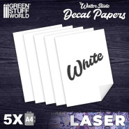 Waterslide Decals - Laser White