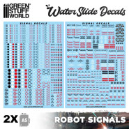 Waterslide Decals - Robot Signals | Water Transfer Decals