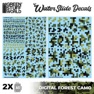 Waterslide Decals - Digital Forest Camo