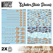 Waterslide Decals - Classic Desert Camo
