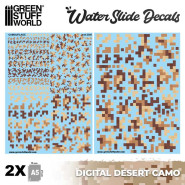 Waterslide Decals - Digital Desert Camo | Water Transfer Decals