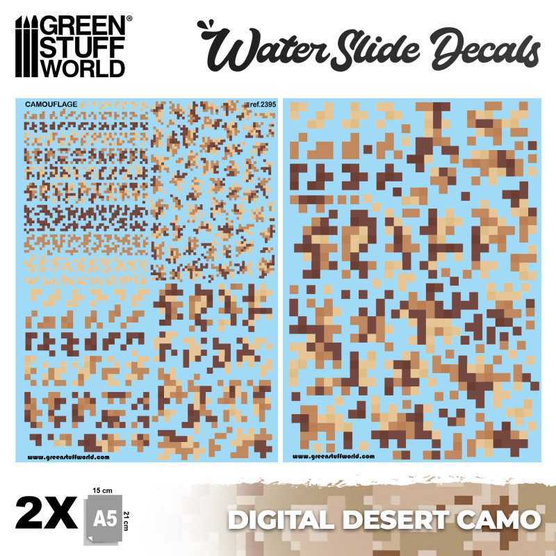 水贴 - 数码沙漠迷彩 - 水贴