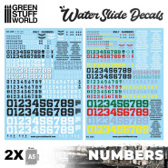 Waterslide Decals - Only Numbers