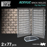Acrylic molds - Zig Zag Pavement | Acrylic Molds