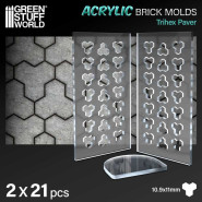 Acrylic molds - Trihex Paver | Acrylic Molds