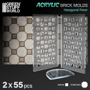 Acrylic molds - Octagon Paving Brick | Acrylic Molds